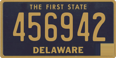 DE license plate 456942