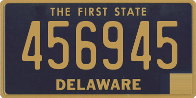 DE license plate 456945