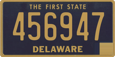 DE license plate 456947