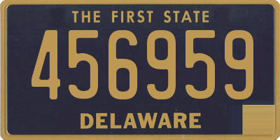 DE license plate 456959