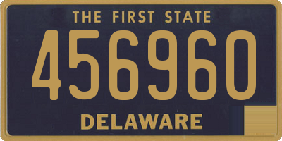 DE license plate 456960