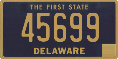 DE license plate 45699