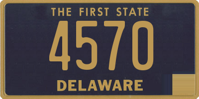 DE license plate 4570