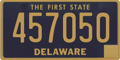 DE license plate 457050