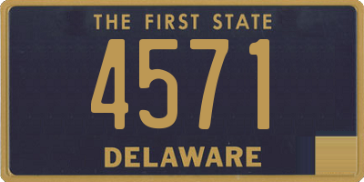 DE license plate 4571