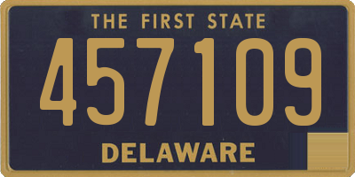 DE license plate 457109