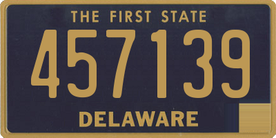 DE license plate 457139
