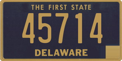 DE license plate 45714