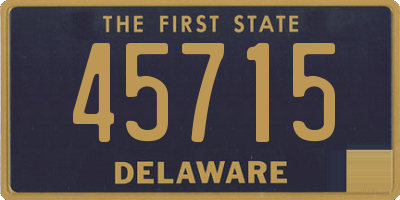 DE license plate 45715