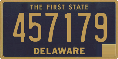 DE license plate 457179