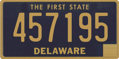 DE license plate 457195
