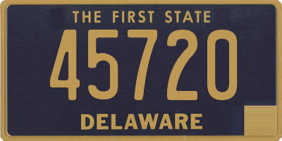 DE license plate 45720