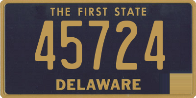 DE license plate 45724