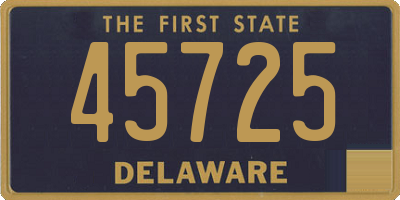 DE license plate 45725