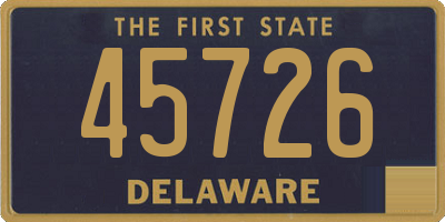 DE license plate 45726