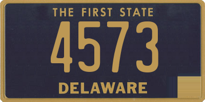 DE license plate 4573