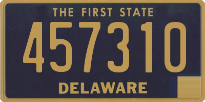 DE license plate 457310