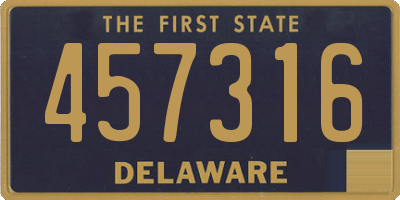 DE license plate 457316