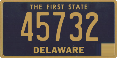 DE license plate 45732