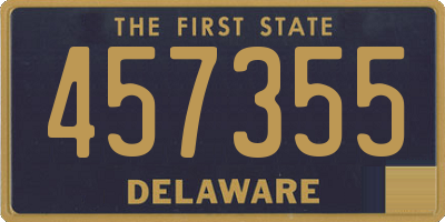 DE license plate 457355