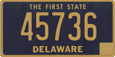 DE license plate 45736