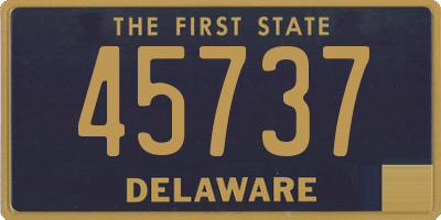 DE license plate 45737