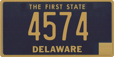 DE license plate 4574