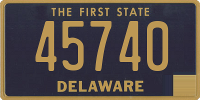 DE license plate 45740