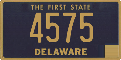 DE license plate 4575