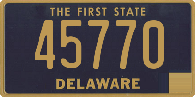 DE license plate 45770