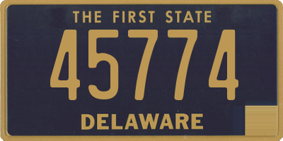 DE license plate 45774