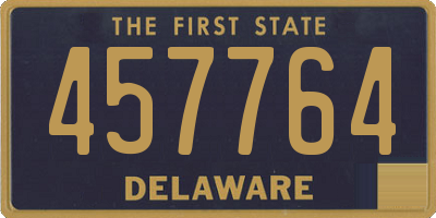 DE license plate 457764