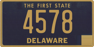 DE license plate 4578