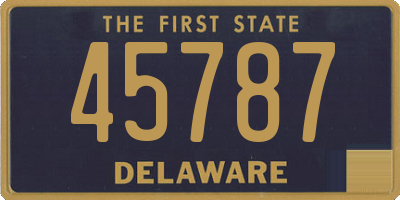 DE license plate 45787