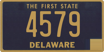 DE license plate 4579