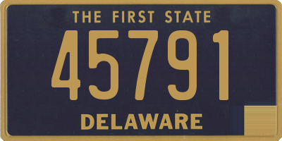 DE license plate 45791