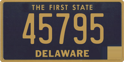 DE license plate 45795