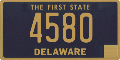 DE license plate 4580