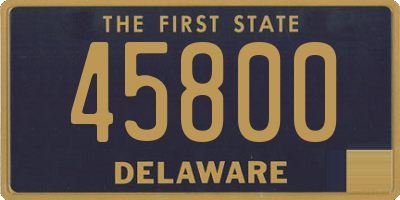 DE license plate 45800