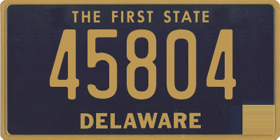 DE license plate 45804