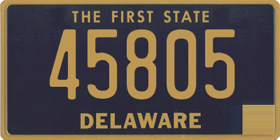 DE license plate 45805