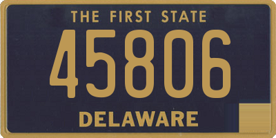 DE license plate 45806