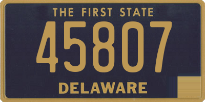 DE license plate 45807