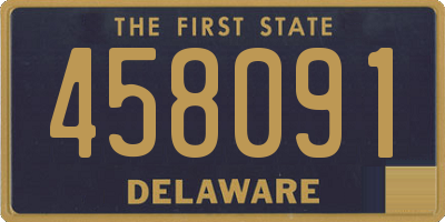 DE license plate 458091
