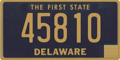 DE license plate 45810