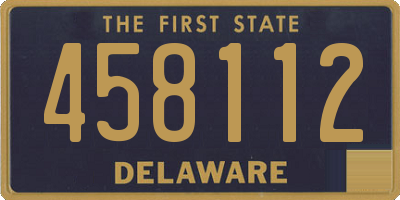 DE license plate 458112