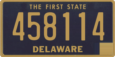 DE license plate 458114