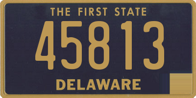 DE license plate 45813