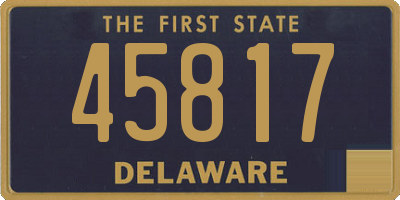 DE license plate 45817