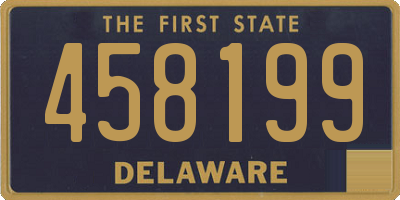 DE license plate 458199
